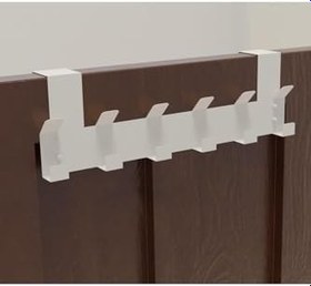 Resim Risingmaber Metal Amerikan Kapı Arkası Beyaz Vidalı Askılık Organizer Askılığı ve Banyo Kapı Arkası Vidalı Askılık MT69B 
