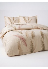 Resim Özdilek Ranforce Miscanthus Tek Kişilik Nevresim Takımı %100 Pamuk, Nefes Alabilir Bej 