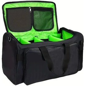 Resim Motion003 Büyük Kapasiteli Nylon Seyahat Çantası Ayakkabı Gözlü Siyah Spor Bag Sade Siyah 
