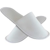 Resim PRİVATE 175 Çift Çift Katlı Havlu Beyaz Otel Terliği Tek Kullanımlık Kullan At 