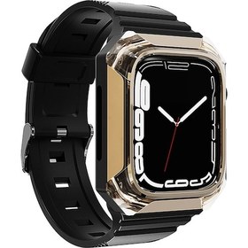 Resim Kilifone - iOS Uyumlu Watch 40mm - Kordon Sert Pc Kasa Koruyuculu Silikon Kordon Krd-88 