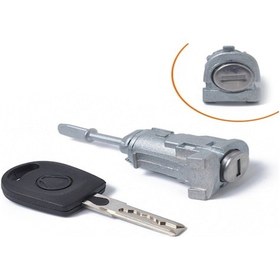 Resim Xindoker Volkswagen Polo Otomatik Sol Kapı Kilidi Silindir 604837167 Gümüş Rengi 