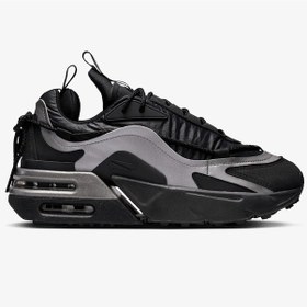 Resim Nike Air Max Furyosa Sneaker Black Platform Taban 4cm Kadın Günlük Spor Ayakkabı Siyah Siyah 
