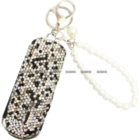 Resim Silver1 Gıoıo Yeni Mini Taşınabilir Kozmetik Ayna Kolye Anahtarlık Çanta Aksesuarları Kolye Dıy Anahtarlık (Yurt Dışından) 