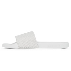 Resim Calvin Klein Beyaz Erkek Plaj Terliği SLIDE AOP PRINT 