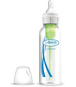 Resim 250 ml Dar Ağız Antikolik Options+ Cam Biberon, Tekli Paket 