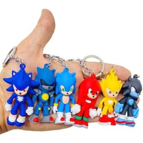 Resim Sonic Ve Arkadaşları Karakter Slikon Anahtarlık 6lı 