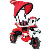 Resim BABYHOPE 127 LITTLE PANDA İTMELİ EBEVEYN KONTROLLÜ BEBEK BİSİKLETİ KIRMIZI BEYAZ BabyHope