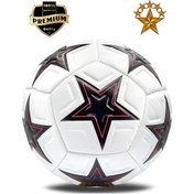 Resim Futbol Topu Dikişli Futbol Topu Sert Zemin Halı Saha Futbol Topu Beyaz 