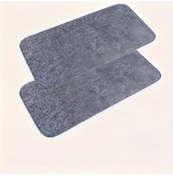 Resim Gateesat 2 Adet Rv Kapı Paspası - Dayanıklı Kaymaz Siyah İç Dış Mekan Halı 