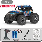 Resim 2.4g Rc Araba Elektrikli Sürücü Off-road Büyük Tekerlek Yüksek Hız Mor Uzaktan Blue 2b 1704v 