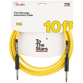 Resim Fender 0990810263 Tom Delonge To The Stars Enstrüman Kablosu 3m - Graffiti Yellow Tom Delonge İmzalı Sarı Renk Dayanıklı Ve Şık Tasarım 
