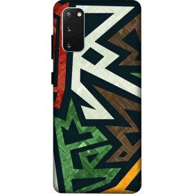 Resim Zipax Samsung Galaxy S20 Kılıf Baskılı Desenli Silikon Kılıf A++-7021 