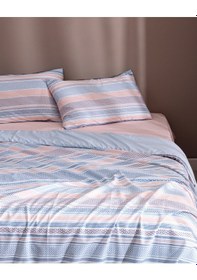 Resim Madame Coco Favor King Size %100 Pamuk Ranforce Baskılı Nevresim Takımı - Mavi MAVI 