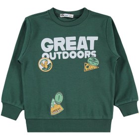 Resim Civil Boys Erkek Çocuk Great Baskılı 2-5 Yaş Sweatshirt - Yeşil - Çam Yeşili / 5-6 Yaş 