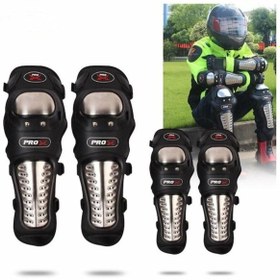 Resim Universal Tex 966 Uyumlu Sertleştirilmiş Titanium Dizlik Ve Dirseklik Koruma Pnr 