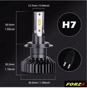 Resim AMPUL H7 LED XENON CSP TIP MINI LED FORZA LHP07 - OEM 
