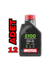Resim Motul 5100 4T 10W-40 Motor Yağı Full Sentetik 12 x 1 L 