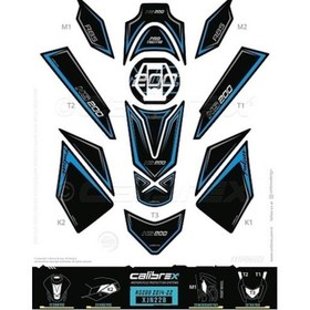 Resim Calibrex Bajaj Pulsar Ns200 Tank Pad Full Set Xjn22b 