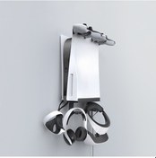 Resim Ps5 Konsolu İçin İplay Duvara Monte Braket Denetleyicileri / Vr Gözlüklerini / Kulaklıkları Saklayabilir Siyah 