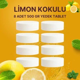 Resim 4 Adet 2X500 gr Nem Alıcı Rutubet ve Küf Önleyici Yedek Tablet Limon 