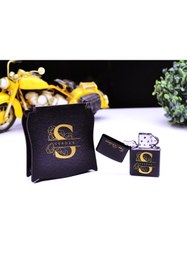 Resim hediyekralı Ahşap Hediye Kutulu İsme Özel Metal Çakmak 