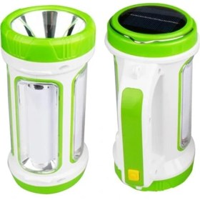 Resim Derin Stok Çok Fonksiyonlu Çift Taraflı Portatif Solar Işıldak Fener D5158 