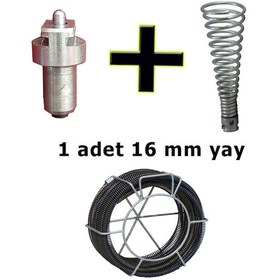 Resim Kanal Açma Seti 16 Mm Yay + Matkap Ucu + 1 Adet Başlık 