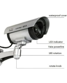 Resim Epazzar 2 Adet Gece Görüşlü Gerçek Görünümlü Yapay Kamera Sahte Caydırıcı Kamera 2 Adet 