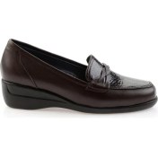 Resim Kahve Leather Kadın Dolgu Topuklu Ayakkabı K01531254103 