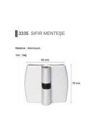 Resim Islak Hacim Kompakt Kabin Sıfır Menteşe Alüminyum Sol 