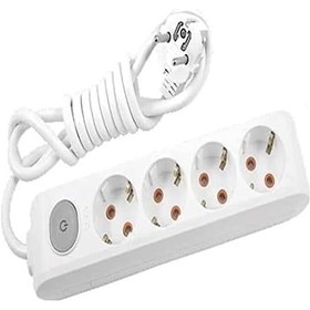 Resim Multi-let Dörtlü Priz Anahtarlı Topraklı Kablolu Çocuk Korumalı 5 Mt 1 
