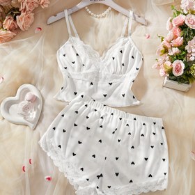 Resim Avrupa ve Amerikan tarzı şık ev giyim seti 