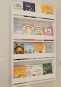 Resim Kzy Mobilya Montessori Kitaplık Beyaz 
