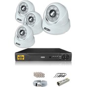 Resim IDS D-2028HD-SET4-NOHDD 4 Kameralı 1080P Full HD 5 MP Sony Lensli Kamera Seti - 2028 