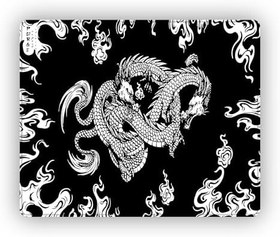 Resim Porge Esports Edition Mouse Pad 48x40 cm Gaming Oyuncu Mousepad (White Dragon, 48x40 cm (4mm kalınlık)) 