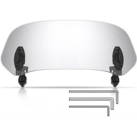 Resim Skycity Evrensel Motosiklet Rüzgarlık Uzatma Aparatı - 180 Ayarlanabilir, Yağmur Ve Rüzgar Koruma 