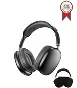 Resim Torima P9 Pro Max Siyah Kablosuz 5.0 Mikrofonlu Sd Kart Girişli Aux Kablolu Bluetooth Kulaklık 
