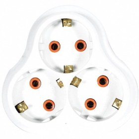 Resim Axe Tools Beyaz Kaliteli Isıya Dayanıklı Golyat Üçlü Grup Priz AXE7-I3 