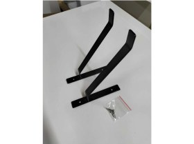 Resim Yggdrasil Home Decor Dekoratif Doğal Ahşap Tek'li L Demir Ayaklı Raf 