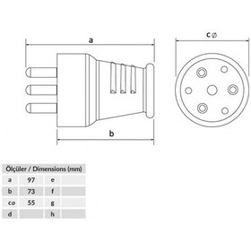 Resim Byes 10-300 3*25a Düz Fiş 