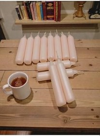 Resim Homedecor Small 12 Adet Pudra Pembe Mini Bakkal Mumu 
