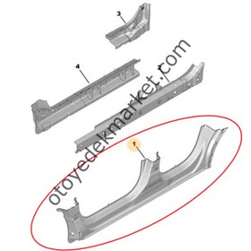 Resim Opel Mokka (2021-2024) Sol Marşpiyel Sacı (Orijinal) 