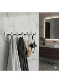 Resim Tema Prima 5 Li Set Askılık Krom 