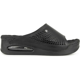 Resim Muya Rive Anatomik Air Max Tabanlı Topuk Dikeni Kadın Terlik Siyah 