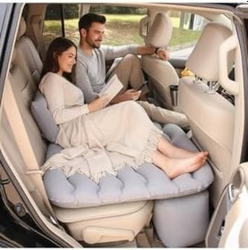 Resim Araç İçi Şişme Yatak – Arka Koltuk Şişme Yatak | Kalınlaştırılmış Taşınabilir Seyahat ve Kamp Yatağı + Hediye Hava Pompası | Evrensel Uyumlu Araba Şişirilebilir Yatak 