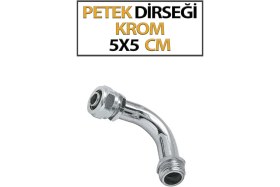 Resim Petek Dirseği Krom 5x5 cm Pex 