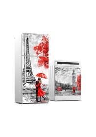 Resim Buzdolabı Ve Bulaşık Makinası Beyaz Eşya Sticker Kaplama Paris Ya 