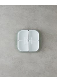 Resim English Home Daisy Plastik 4 Bölmeli Kahvaltılık 26x23 Cm Yeşil Yeşil 