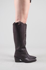 Resim Birikon KANDİ Kovboy Çekme Çizme KAHVERENGİ 